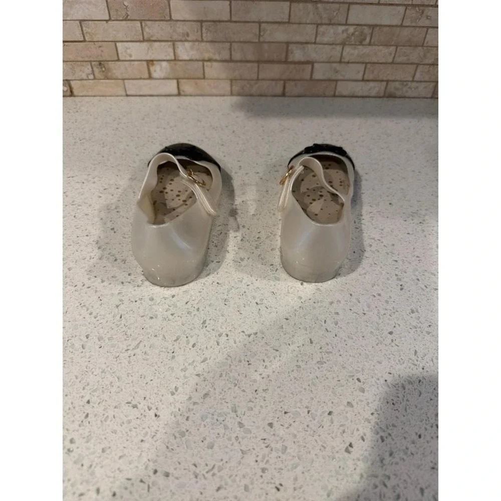 Mini Melissa Sweet‎ Love Flats Girls Black White